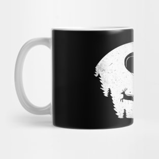 Happy Holidays - Paragliding Santa - Night Sky - Textless Mug